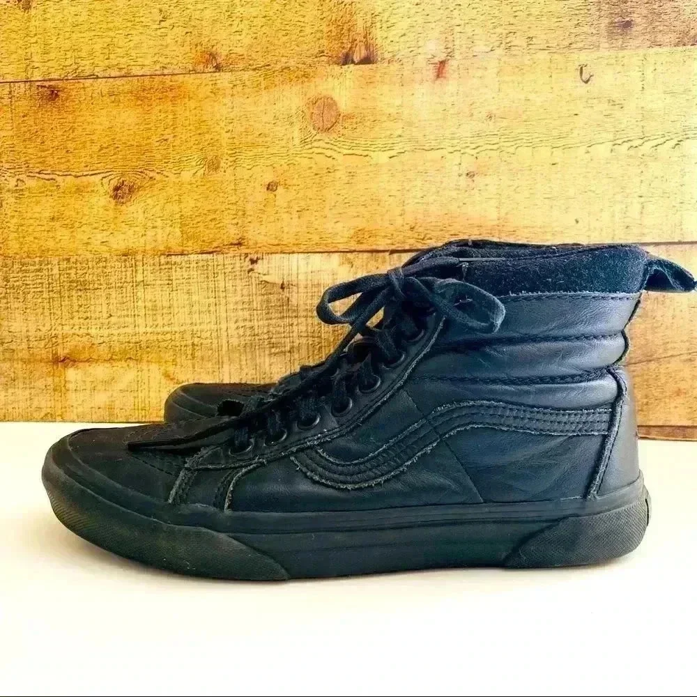 Vans SK8-HI MTE All Weather Black Leather Shoes